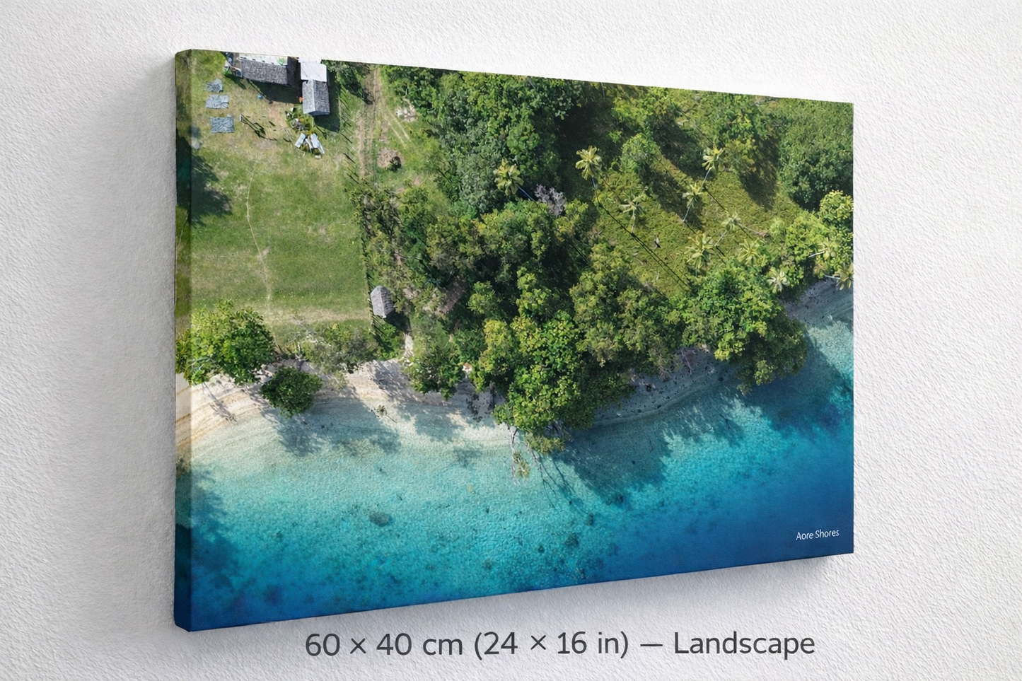 Aore Shores From Above Canvas Print